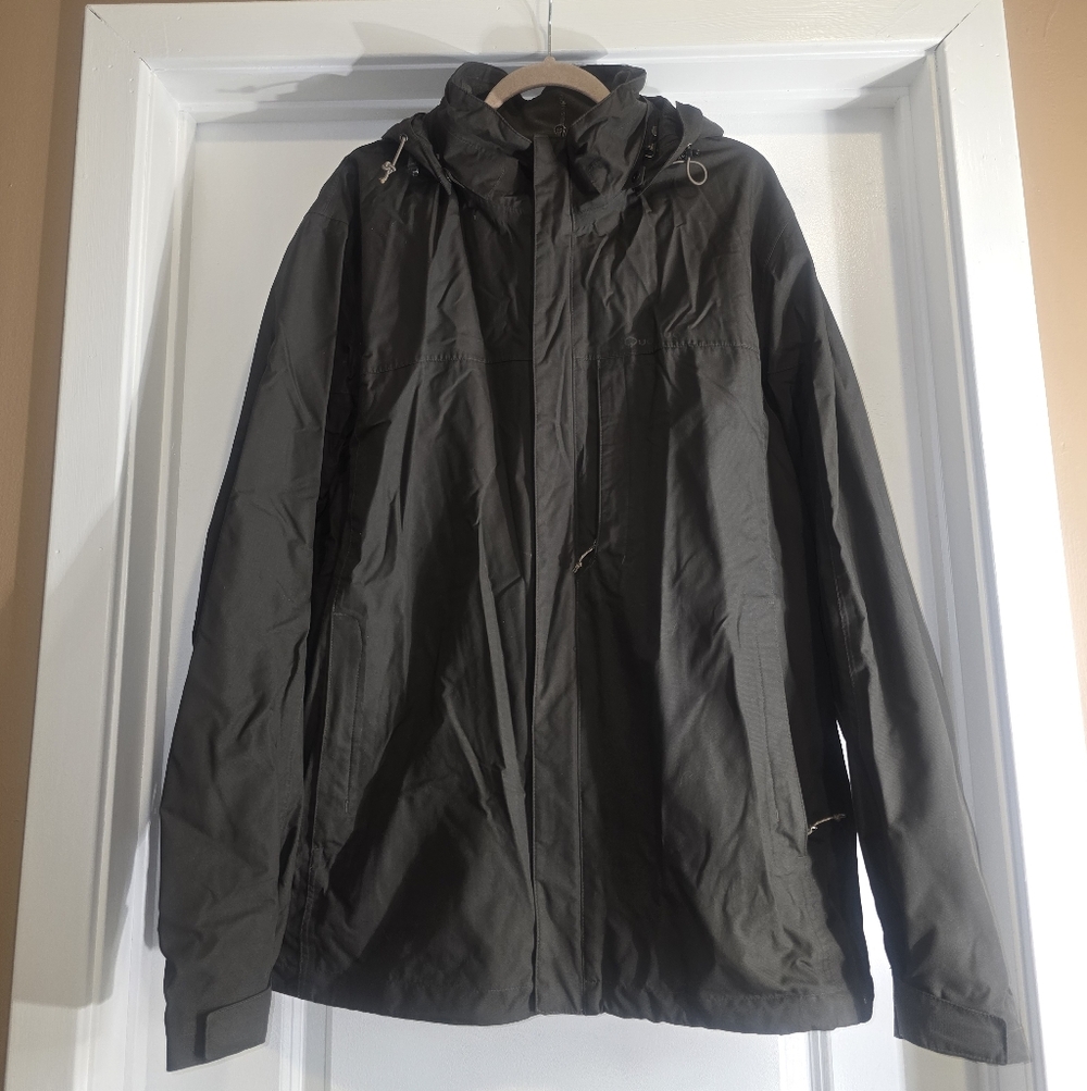 Quechua Men's Dark Gray Raincoat